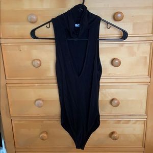 Turtle Neck Key Hole Bodysuit